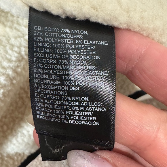 The North Face Women’s Cuchillo Jacket. Size XL. Black. Sherpa fleece lined. - Picture 10 of 11